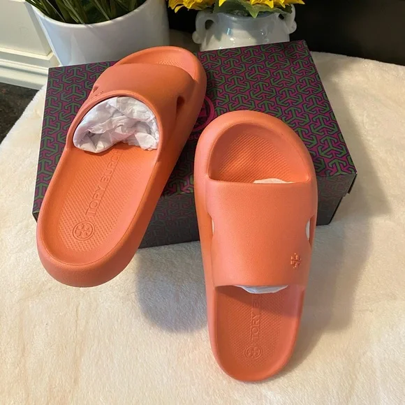 Tory Burch Shower Slide Sandals - Picture 4 of 7